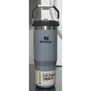 Stanley Ice Flow Flip‎ Straw Tumbler 30oz, HAMMERTONE SILVER